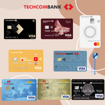các loại thẻ tín dụng techcombank